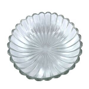 Heisey Crystolite 8 inch Nappy Bowl Marked Diamond H Interior Flaws - *READ*